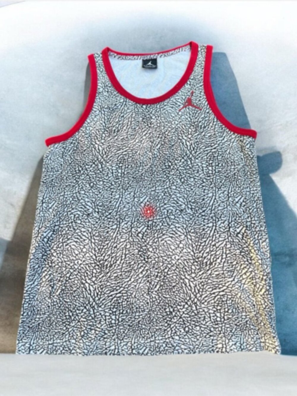 Nike Air Jordan Elephant Print Basketball Tank Top with Jumpman Logo 092